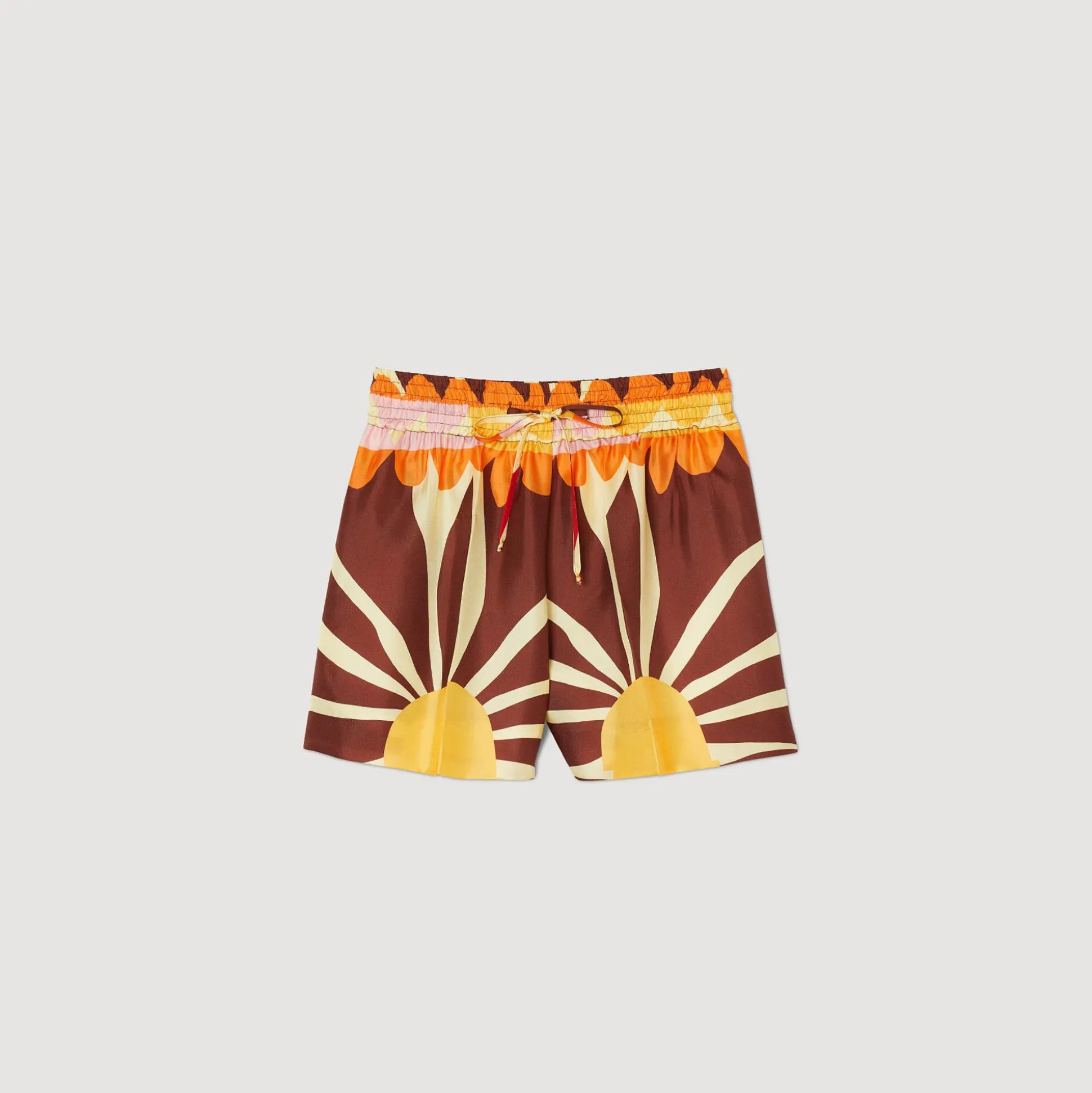 Short Satiné Imprimé