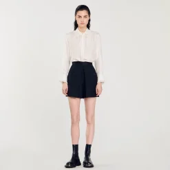 Short Taille Haute Avec Boutons