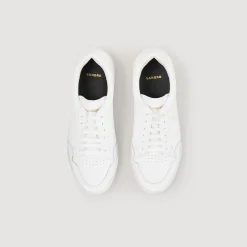 Sneakers En Cuir Embossé Square Cross