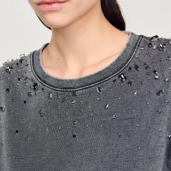 Tee-shirt Court à Strass