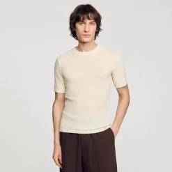 Tee-shirt En Maille Bouclette