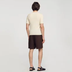 Tee-shirt En Maille Bouclette