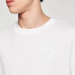 Tee-shirt Fleur En Coton