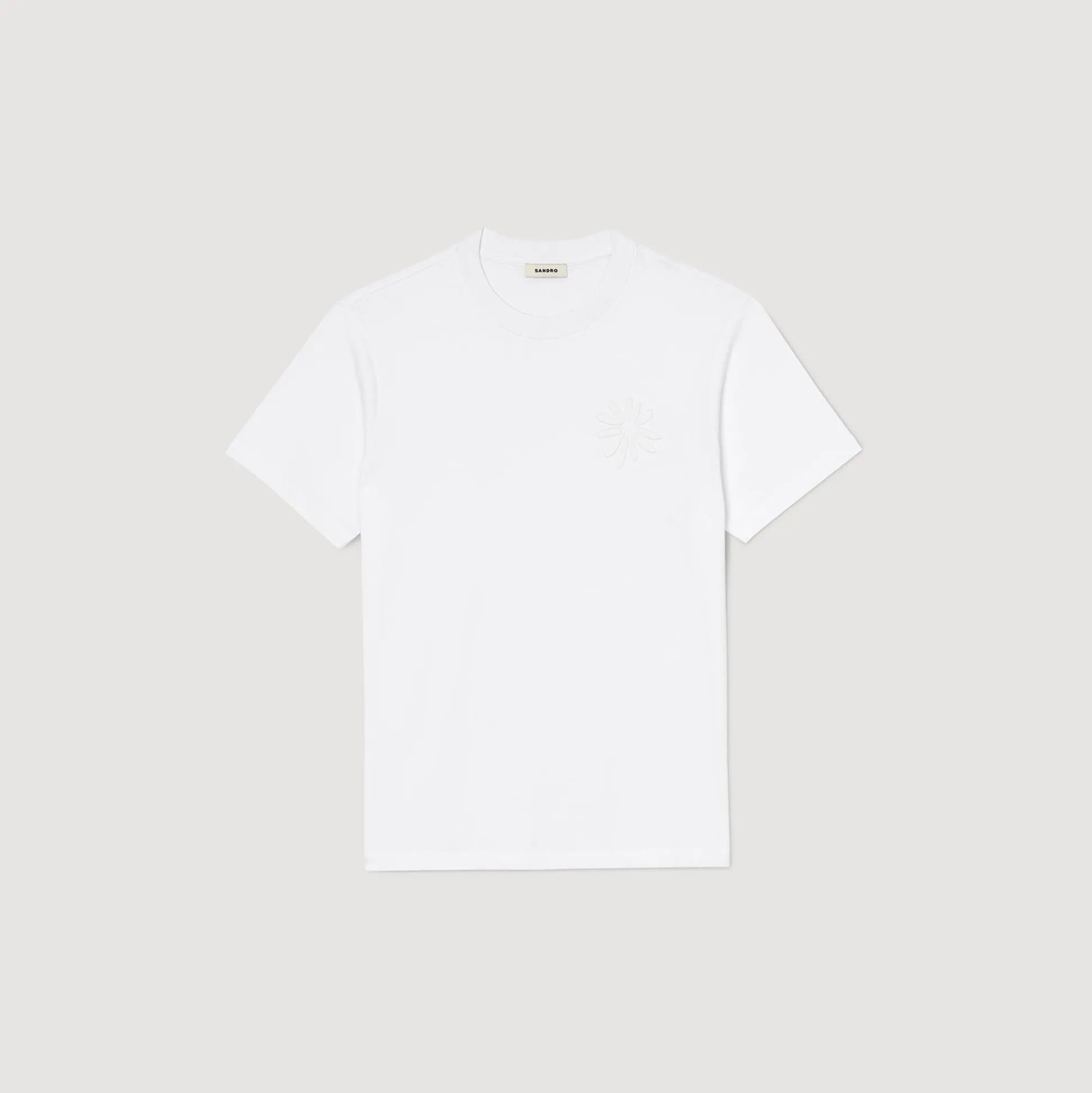 Tee-shirt Fleur En Coton