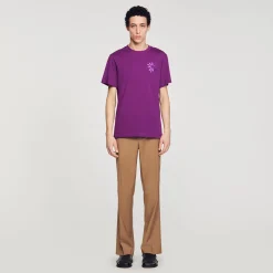 Tee-shirt Fleur En Coton