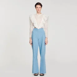 Top Court En Broderie Anglaise