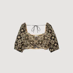 Top Court En Broderie Anglaise