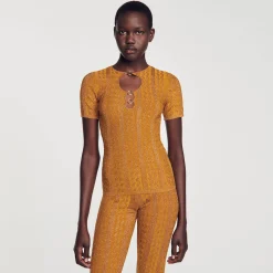 Top En Maille Scintillante