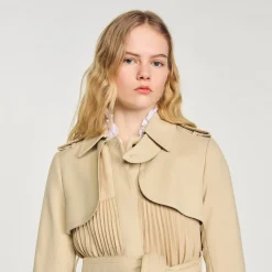 Trench Plissé à Ceinturer