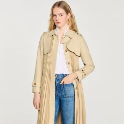 Trench Plissé à Ceinturer
