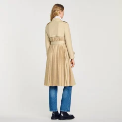 Trench Plissé à Ceinturer
