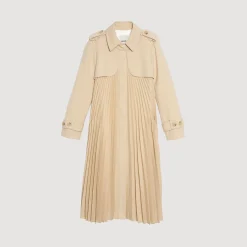 Trench Plissé à Ceinturer