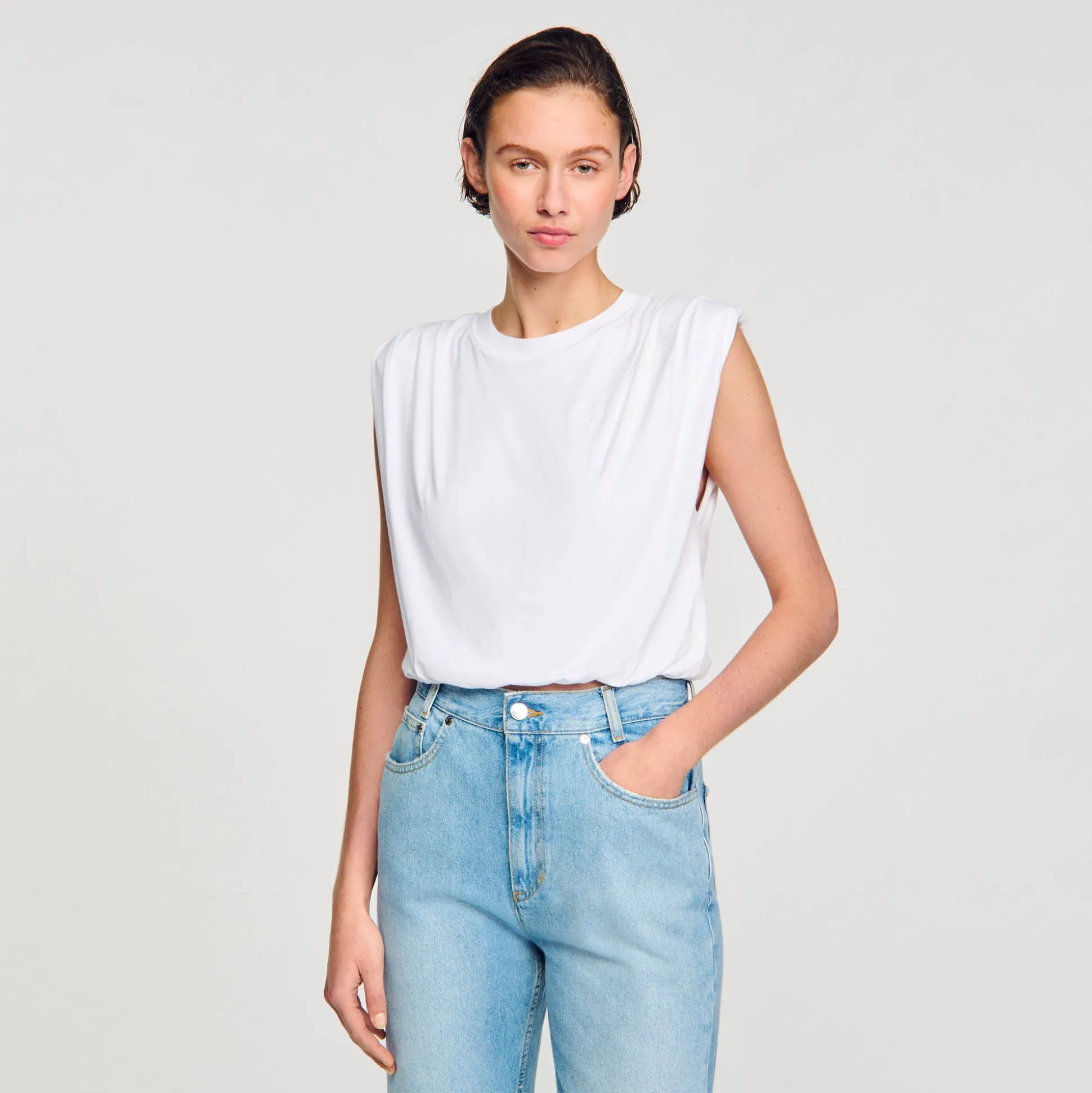 T-shirt Court En Coton
