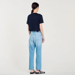 T-shirt Court Orné De Strass