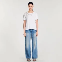 T-shirt Orné De Strass