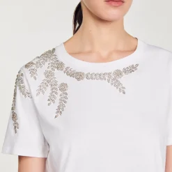 T-shirt Orné De Strass
