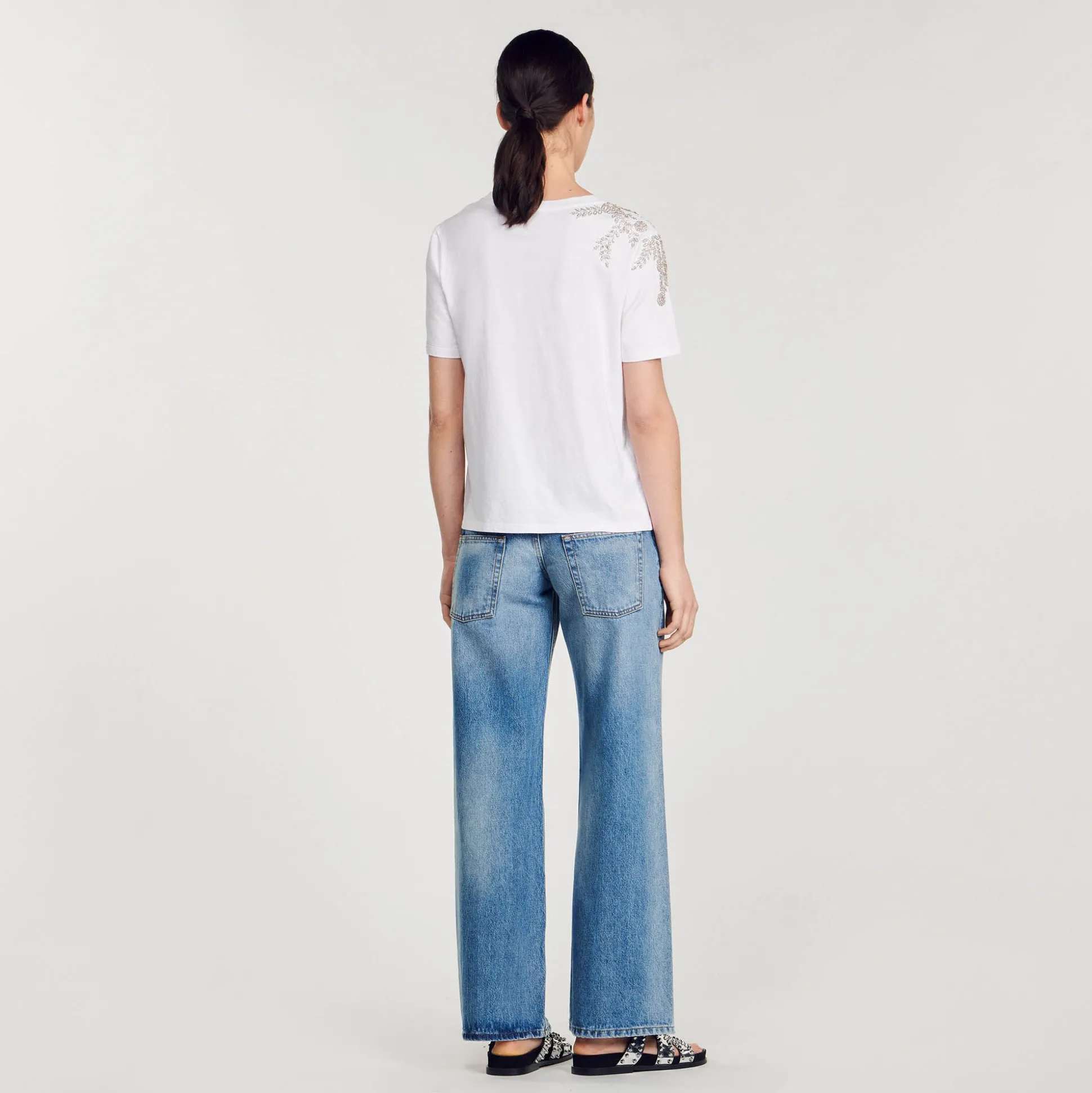 T-shirt Orné De Strass
