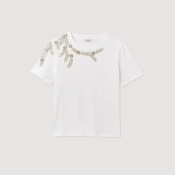 T-shirt Orné De Strass
