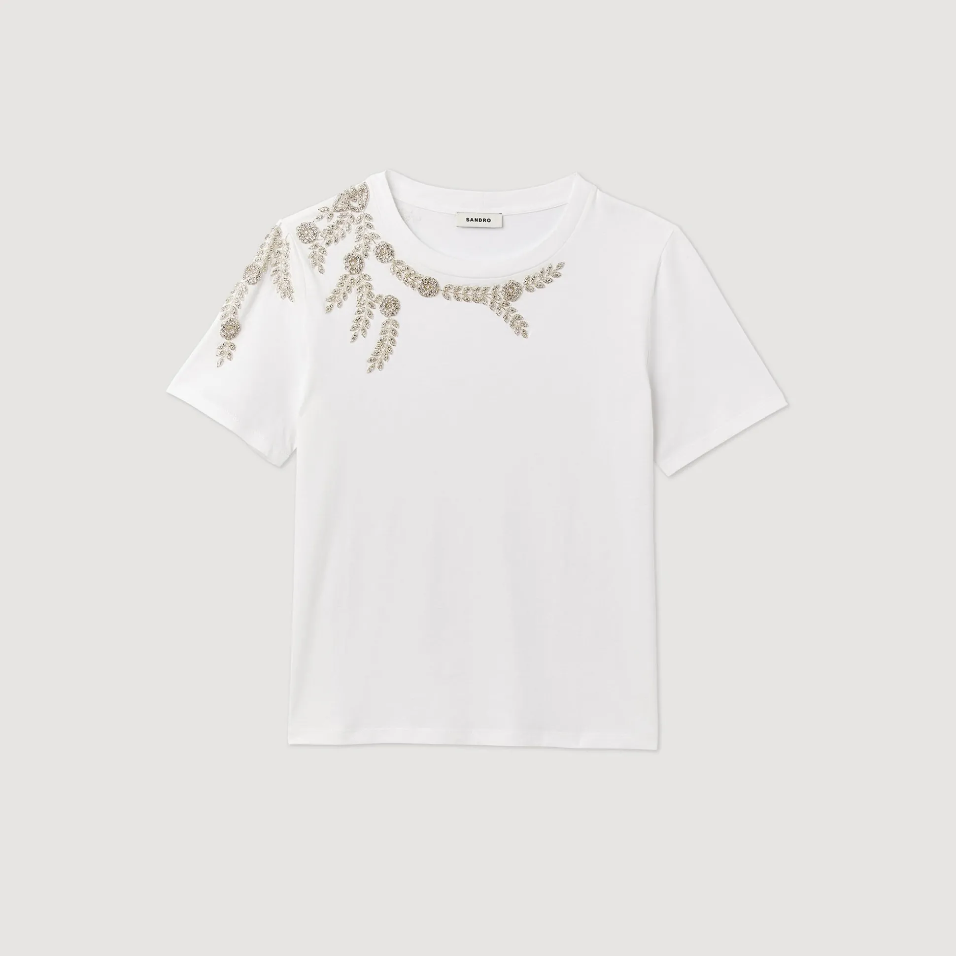 T-shirt Orné De Strass