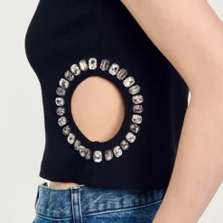 T-shirt Orné De Strass