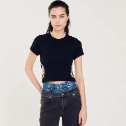 T-shirt Orné De Strass