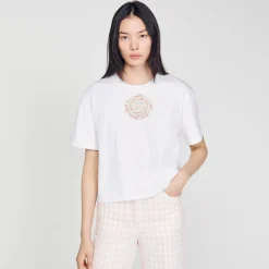 T-shirt Rose Strass