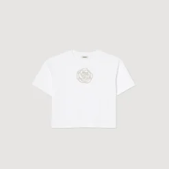 T-shirt Rose Strass