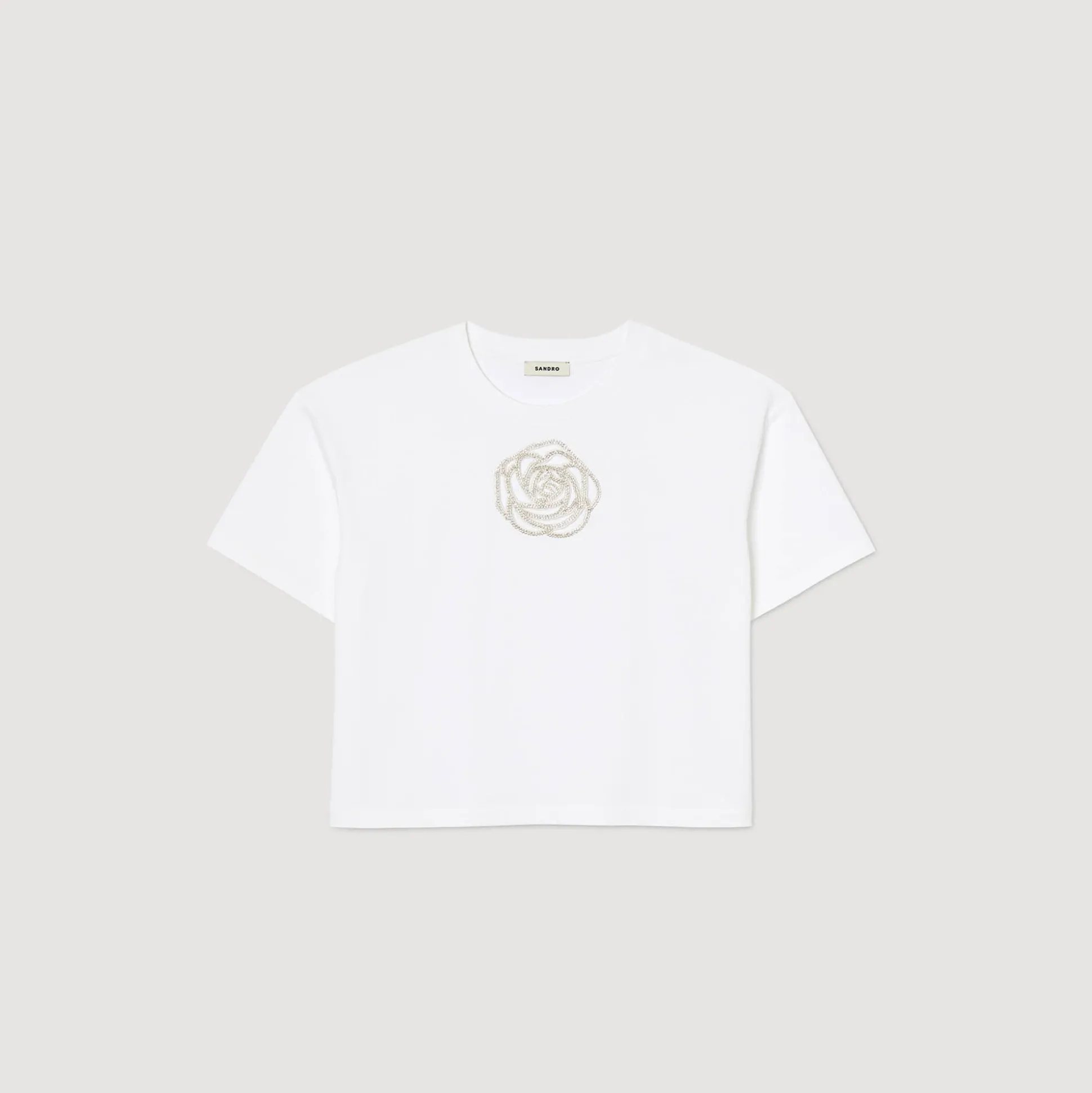 T-shirt Rose Strass