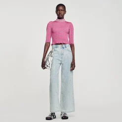 T-shirt Smocké Imprimé