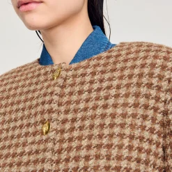 Veste Courte à Carreaux