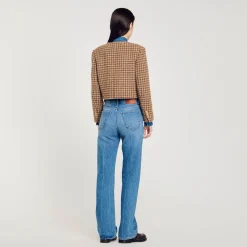 Veste Courte à Carreaux