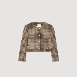 Veste Courte à Carreaux