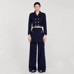 Veste Courte à Double Boutonnage