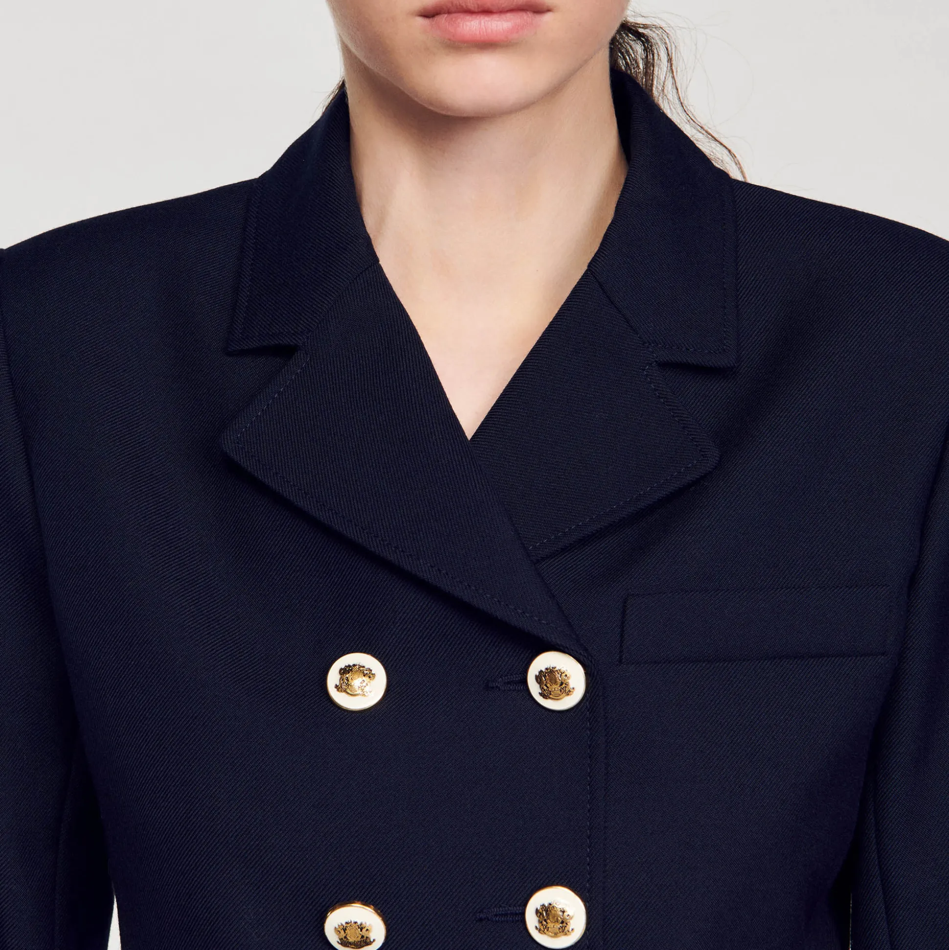 Veste Courte à Double Boutonnage
