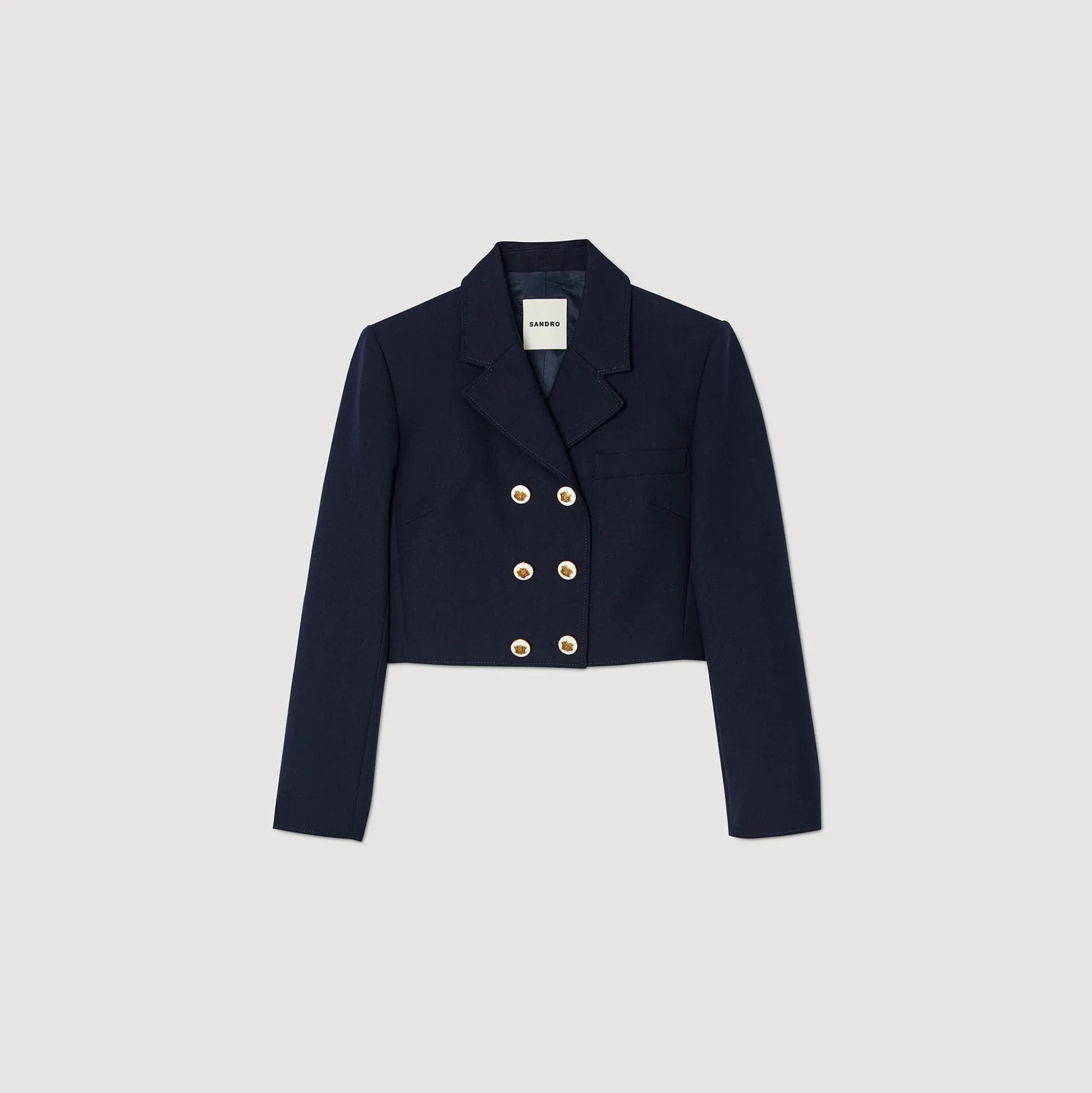 Veste Courte à Double Boutonnage