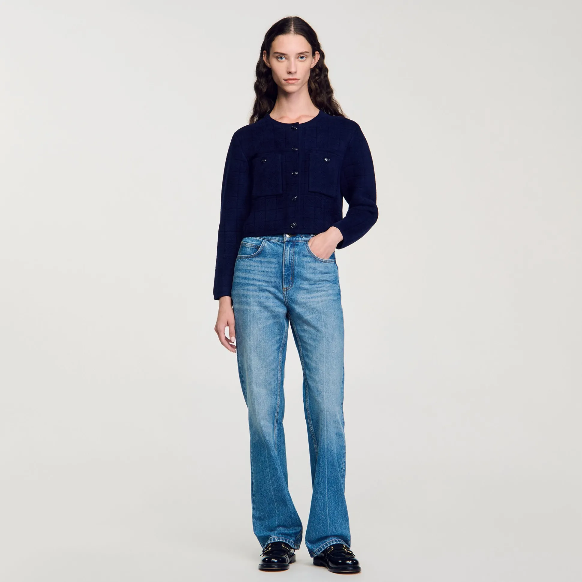 Veste Courte En Maille