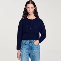 Veste Courte En Maille