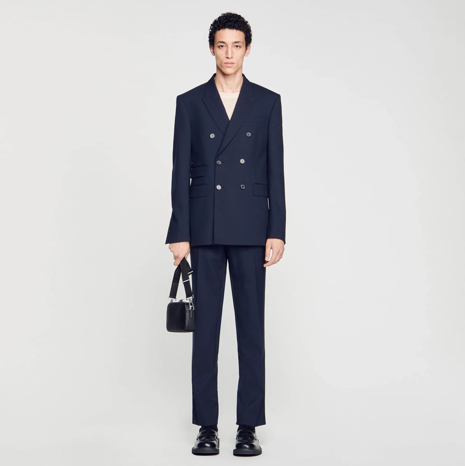 Veste De Costume Croisée