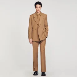 Veste De Costume Croisée