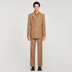 Veste De Costume Croisée