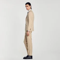 Veste De Costume En Lin