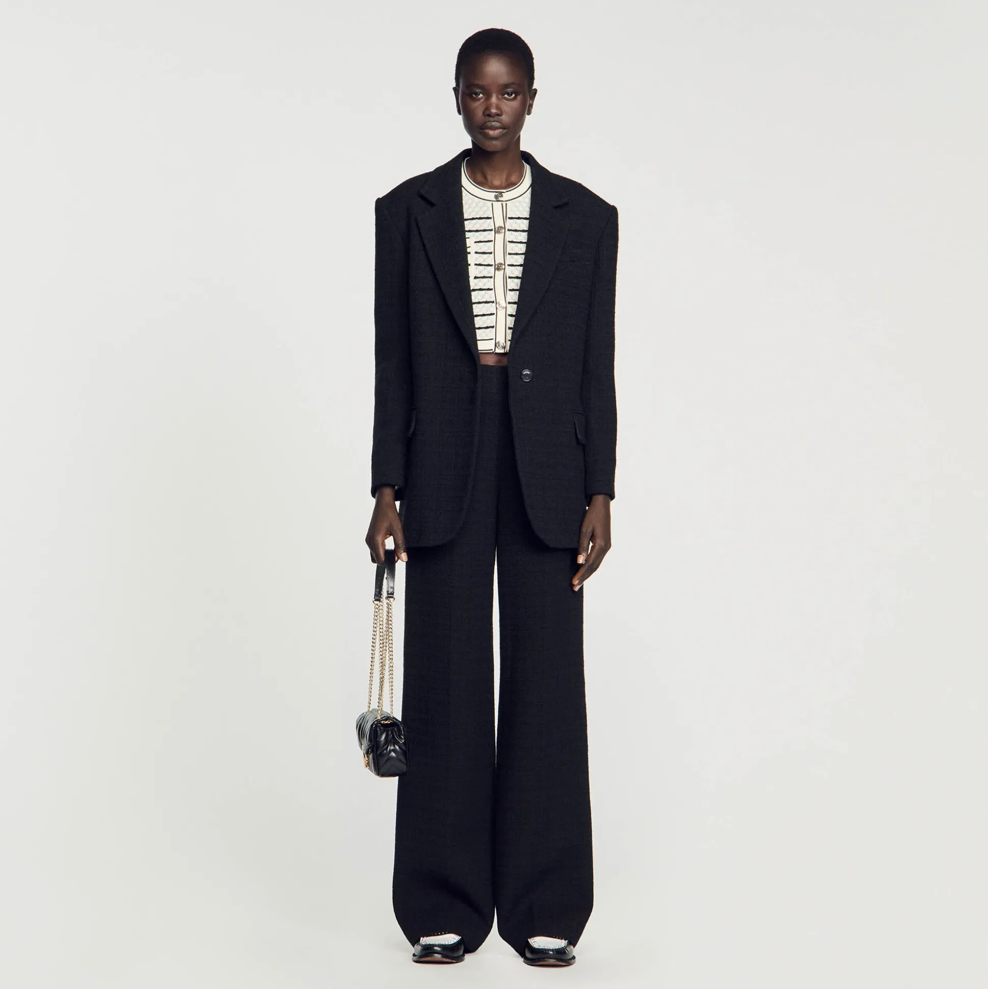 Veste De Costume En Tweed