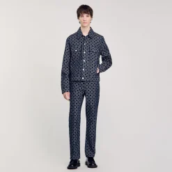 Veste En Denim Square Cross
