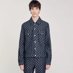 Veste En Denim Square Cross