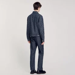 Veste En Denim Square Cross
