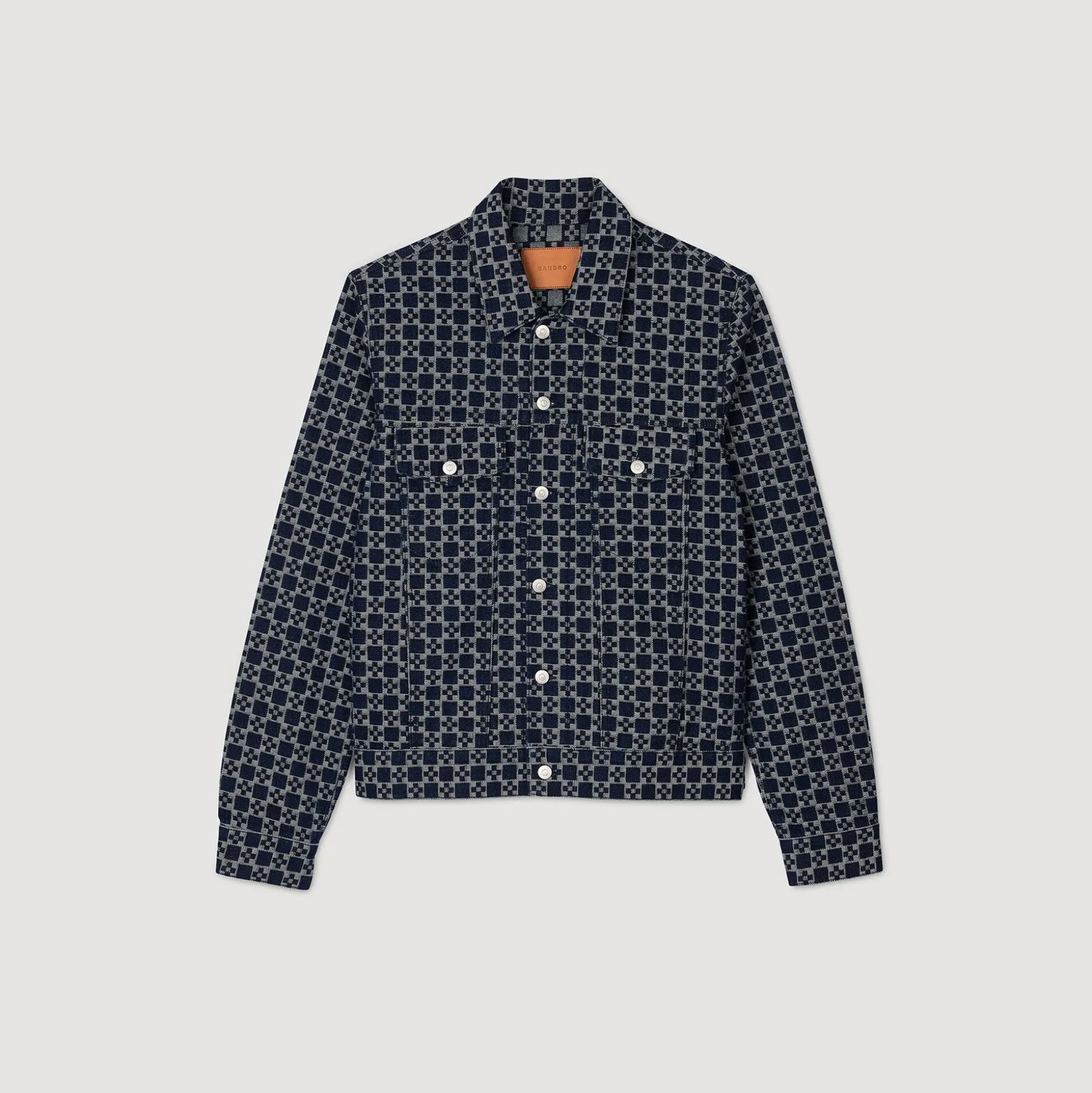 Veste En Denim Square Cross