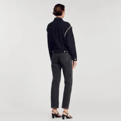 Veste En Jean Oversize Strassée