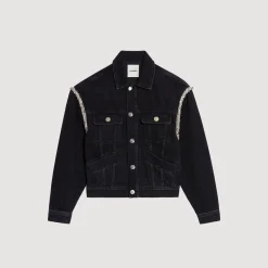Veste En Jean Oversize Strassée