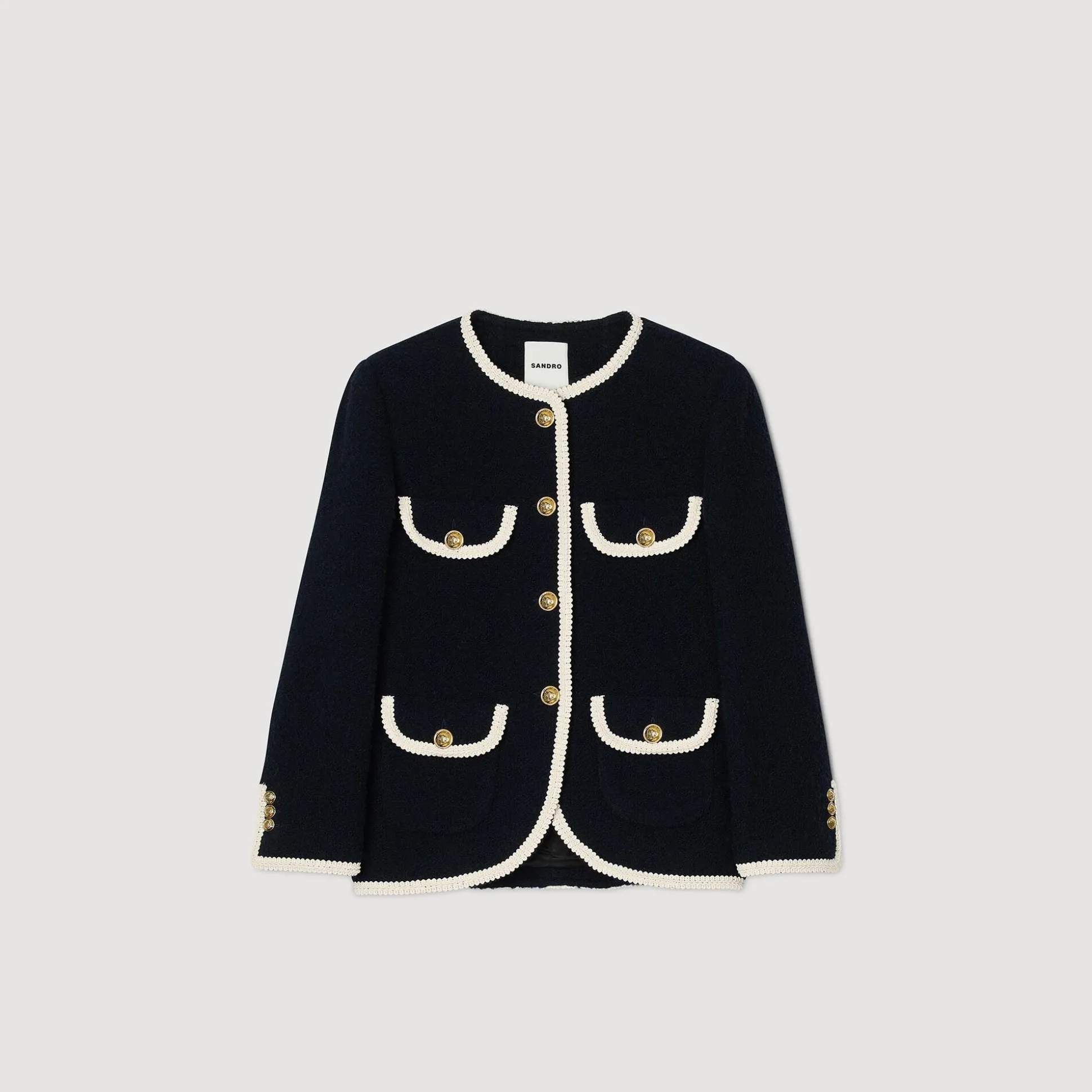 Veste Longue En Tweed